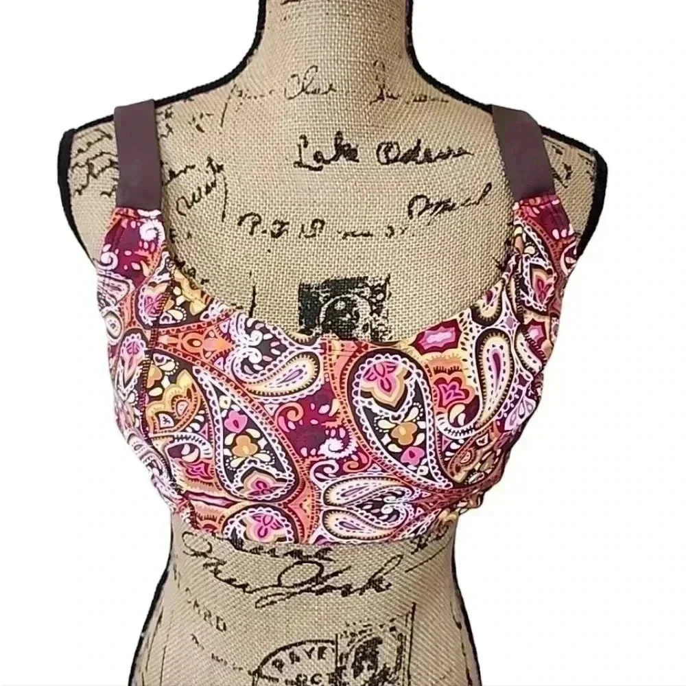 Atletha Paisley Print Swim bra  Size 4